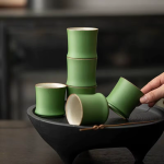 Bambus-Teetasse aus Keramik