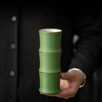 Bambus-Teetasse aus Keramik — 3 Tassen