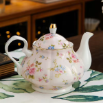 Blumenteekanne aus Keramik mit 900 ml — Bunte Blumen