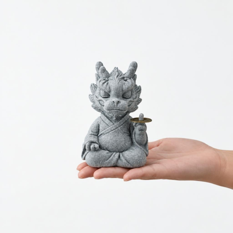 Chinesische Keramikfigur mit Fabelwesen