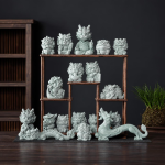 Chinesische Keramikfigur mit Fabelwesen