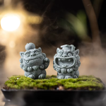 Chinesische Löwenfigur aus Stein