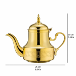 Dallah-Kanne aus Edelstahl für Kaffee — Goldfarben