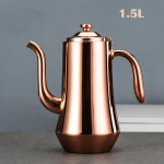 Edelstahl-Teekanne mit integriertem Filter — Roségold 1,5 l