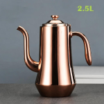 Edelstahl-Teekanne mit integriertem Filter — Roségold 2,5 l