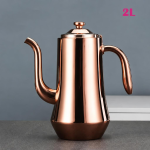 Edelstahl-Teekanne mit integriertem Filter — Roségold 2 l
