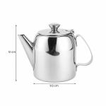 Edelstahl-Teekanne mit kurzem Ausguss — 500 ml