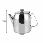 Edelstahl-Teekanne mit kurzem Ausguss — 850 ml