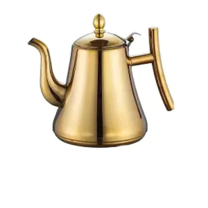 Edelstahl-Teekanne mit Teesieb
