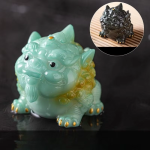 Farbwechselndes Pixiu-Teetier — Aquagrüne Figur ohne Sockel