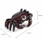 Farbwechselndes Teetier aus Kunstharz — Dunkelbraune Krabbe