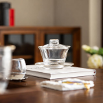 Gaiwan aus Glas mit 130 ml Fassungsvermögen