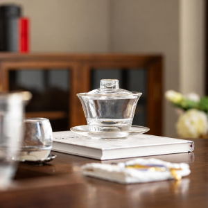 Gaiwan aus Glas mit 130 ml Fassungsvermögen