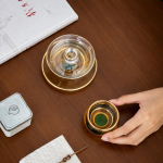 Gaiwan aus Glas mit 130 ml Fassungsvermögen