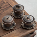 Gaiwan aus Keramik mit Deckel und Untertasse