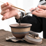 Gaiwan aus Keramik mit Deckel und Untertasse