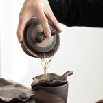 Gaiwan aus Keramik mit Deckel und Untertasse