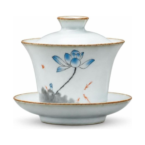 Gaiwan aus Keramik mit verschiedenen Motiven