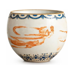Gaiwan aus Porzellan mit Dekor