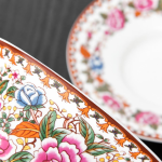 Gaiwan mit chinesischem Dekor, handbemalt