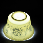 Gaiwan mit chinesischem Dekor, handbemalt