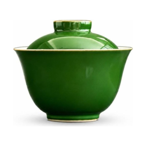 Gaiwan-Teekanne aus Keramik in Smaragdgrün