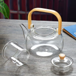 Glas-Teekanne mit Filter aus Borosilikatglas