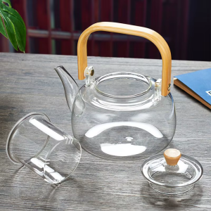 Glas-Teekanne mit Filter aus Borosilikatglas