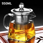 Glasteekanne mit integriertem Siebeinsatz — 950 ml