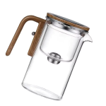 Glasteekanne mit Magnetfilter und Teesieb