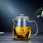 Glasteekanne mit Teesieb aus Borosilikatglas — 650 ml klar