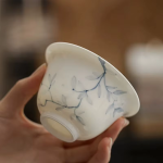 Handbemalter Gaiwan aus Porzellan, 165 ml