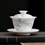Handbemalter Gaiwan aus Porzellan, 165 ml