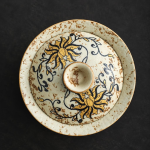 Handbemalter Gaiwan mit Blumenmotiv
