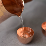 Handgehämmerte Kupfer-Teekanne mit 400 ml