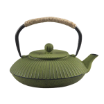 Japanische Gusseisen-Teekanne mit Schirmrelief