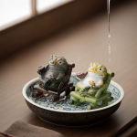 Jinchan Tea Pet aus Kunstharz mit Farbwechsel bei Wärme