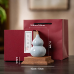 Kürbis-Teetier aus Seladonkeramik — 4er-Set
