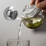 Mini-Teekanne aus Glas mit Borosilikatglas