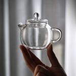 Mini-Teekanne aus Glas mit Borosilikatglas