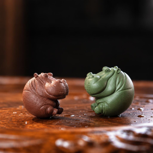 Nilpferd-Teetier aus Yixing-Ton