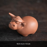 Ochsen-Teetier aus violetter Tonerde