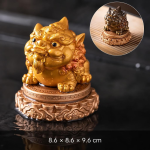 Pixiu-Teefigur für den Teetisch — Mit Sockel, goldfarben