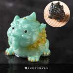 Pixiu-Teefigur für den Teetisch — Ohne Sockel, türkis