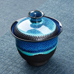 Reise-Gaiwan-Teeservice aus glasierter Keramik