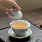 Sancai-Gaiwan aus Keramik
