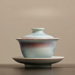Sancai-Gaiwan aus Keramik — Schale mit Deckel