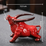Stier-Teetier aus Keramik als Teefilterhalter