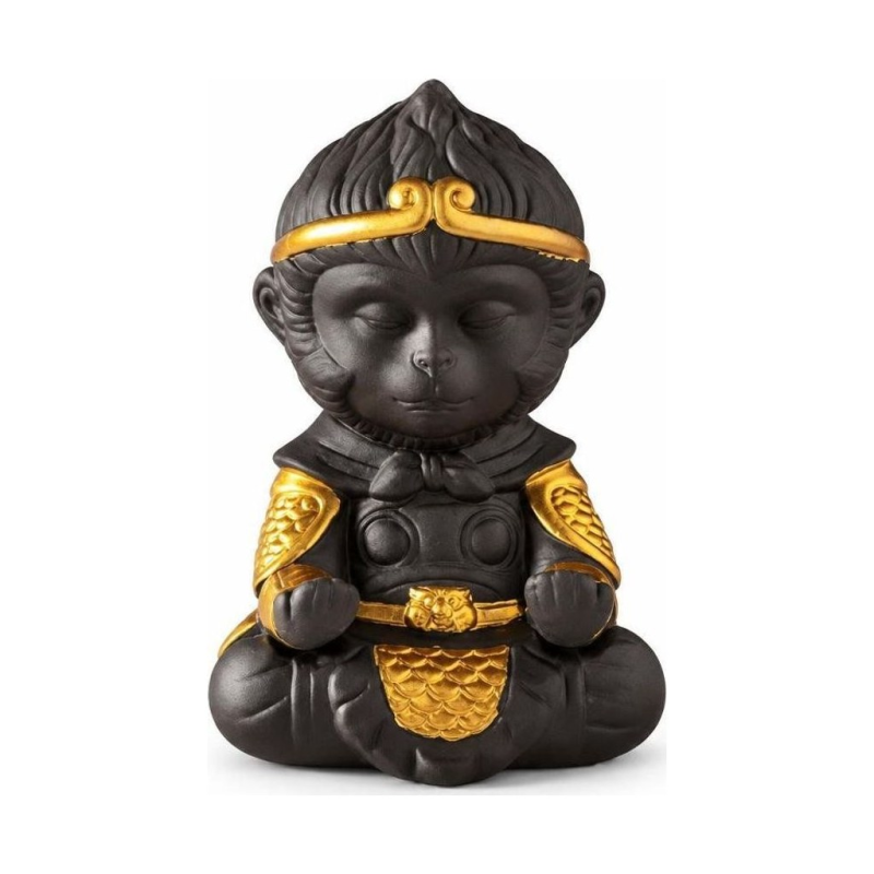 Tea Pet Affenkönig aus violettem Ton