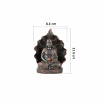 Tea Pet Buddha mit Teesieb aus violettem Ton